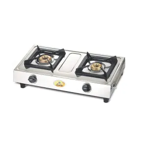 Bajaj Popular Eco, 2-Burner Stainless Steel