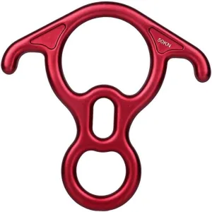 balacoo Aluminum Alloy 8 Descender Rappel Device for Outdoor Climbing Emergency Gear