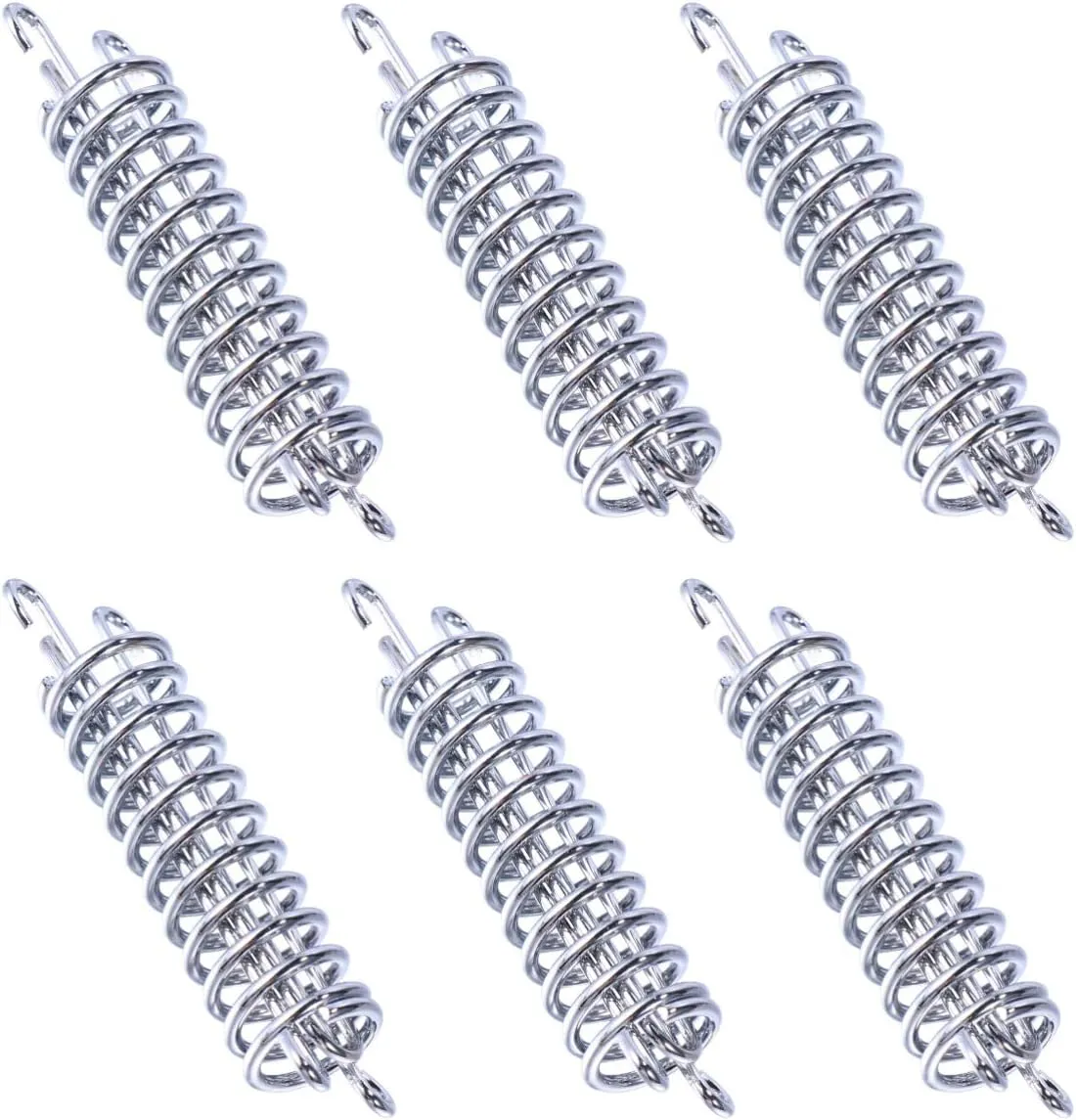 BESPORTBLE 6Pcs Camping Tent snap Hook Camping Accessories Awning Fixed Buckle Spring Lock Grip Clips Outdoor Chair Heavy Duty Hangers Camping Tent Spring Buckle Metal Button Stainless Steel