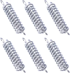 BESPORTBLE 6Pcs Camping Tent snap Hook Camping Accessories Awning Fixed Buckle Spring Lock Grip Clips Outdoor Chair Heavy Duty Hangers Camping Tent Spring Buckle Metal Button Stainless Steel