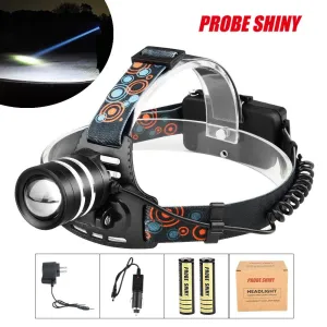 Bike Bicycle Light Head Flashlight 5000LM 1x XM-L T6 LED Rechargeable 18650 Headlamp USB Charger Set A2