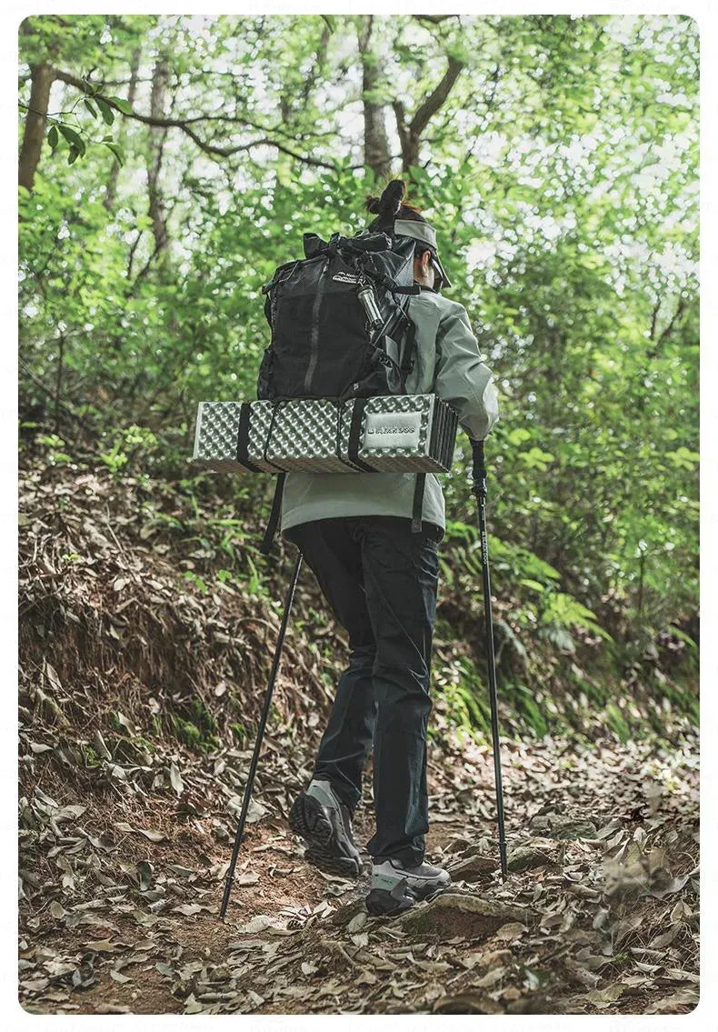 Blackdog Aluminum Alloy Trekking Pole Portable Ultralight Foldable Mountaineering Stick Foldable Climbing Walking Stick Adjustable Telescopic Camping Outdoor