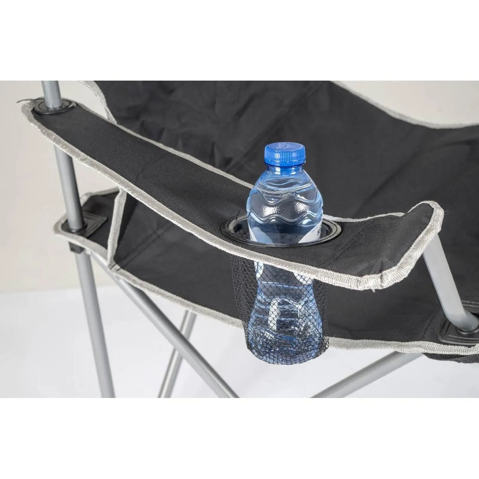 Bo-Camp Folding Chair Compact Steel Black