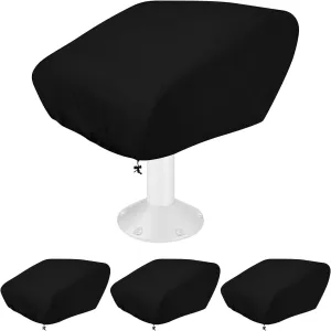 Boat Seat Cover, 600D Waterproof Boat Folding Seat Cover Heavy Duty Weather Resistant Material Trailerable Fishing Chair for Captain Chair, Fishing Chair, W18 x D20 x H14