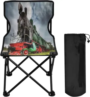 Boccsty Locomotive Train Camping Chair Beach Chairs Collapsible Chair Lawn Chairs Outdoor Chair for Camping Picnic Sports BBQ