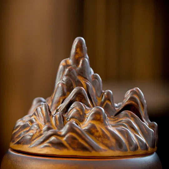 Boshan Stove Purple Copper Incense Burner