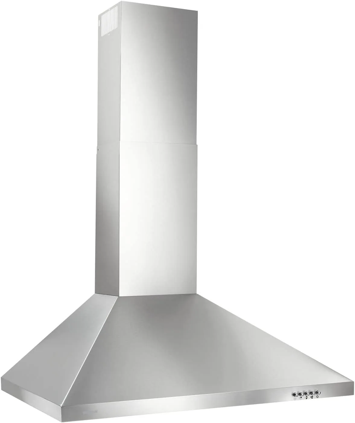 Broan-NuTone BW5030SSL Stainless Steel LED 30-inch Wall-Mount Convertible Chimney-Style Range Hood with 3-Speed Exhaust Fan and Light