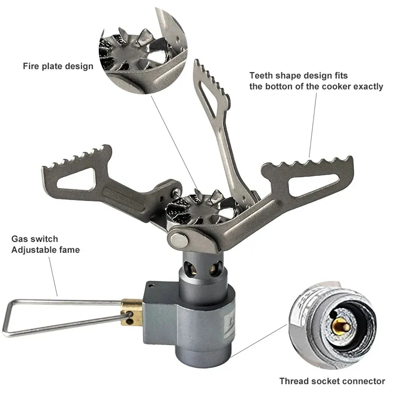 BRS Outdoor Gas Stove BRS-3000T – Ultralight Titanium Camping Burner