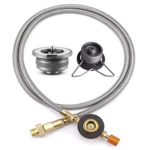 Butane Gas Adapter Split Stove Converter for Outdoor Camping