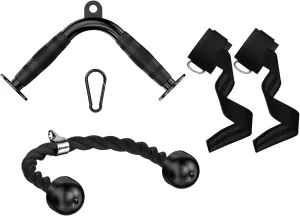 Cable Machine Attachment for Home Gym, Tricep Press LAT Pull Down Attachment, Cable Machine Accessories, Tricep Press Down Cable Attachment for Weight Fitness Multiple Options