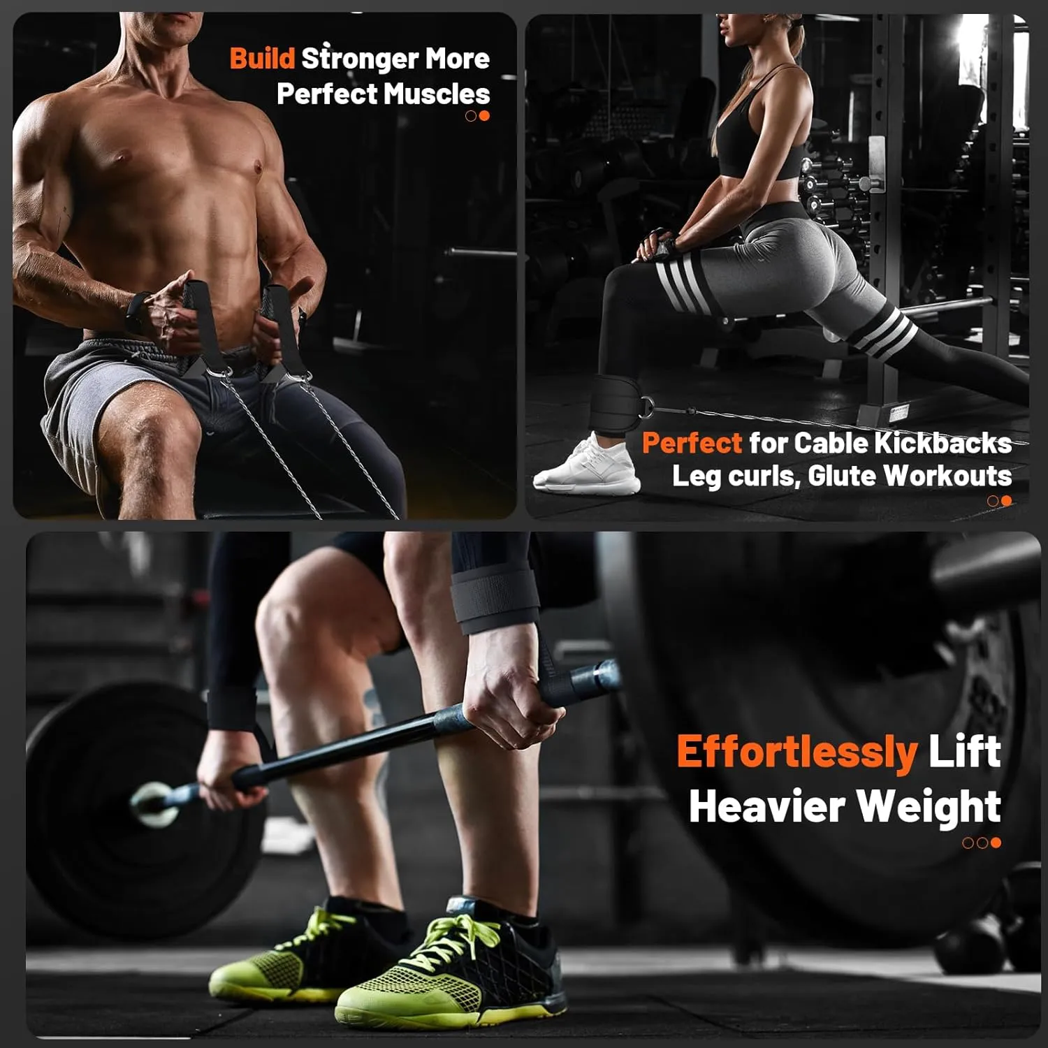 Cable Machine Attachment for Home Gym, Tricep Press LAT Pull Down Attachment, Cable Machine Accessories, Tricep Press Down Cable Attachment for Weight Fitness Multiple Options