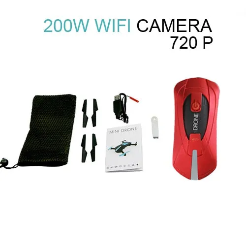 camera control FPV wifi Clean-lined Pocket 720p High-efficiency selfie phone drone HD