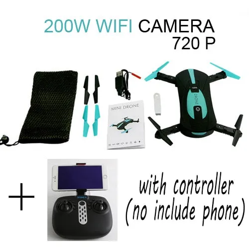 camera control FPV wifi Clean-lined Pocket 720p High-efficiency selfie phone drone HD