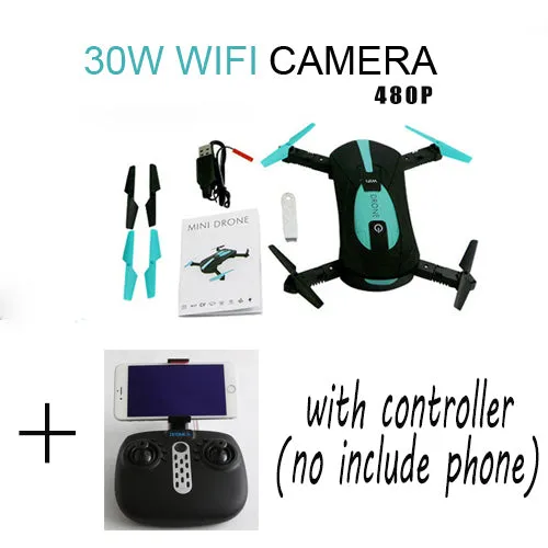 camera control FPV wifi Clean-lined Pocket 720p High-efficiency selfie phone drone HD