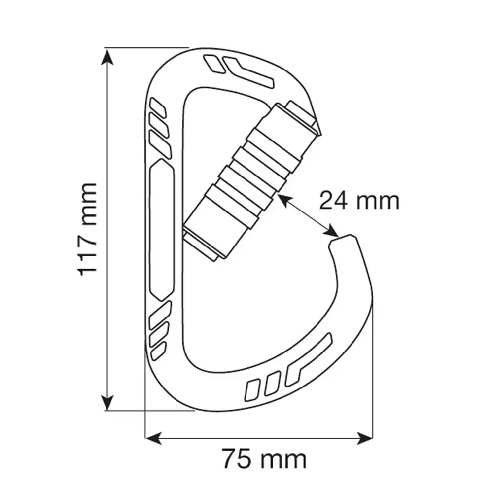 CAMP Oval XL Carabiner - 3 Lock Green