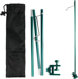 Camping Light Pole 35.6in Clip On Foldable Lantern Stand for Camping Table with Hook Aluminium Alloy Rust Resistant Lantern Holders for Outside, Lantern Stand