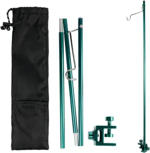 Camping Light Pole 35.6in Clip On Foldable Lantern Stand for Camping Table with Hook Aluminium Alloy Rust Resistant Lantern Holders for Outside
