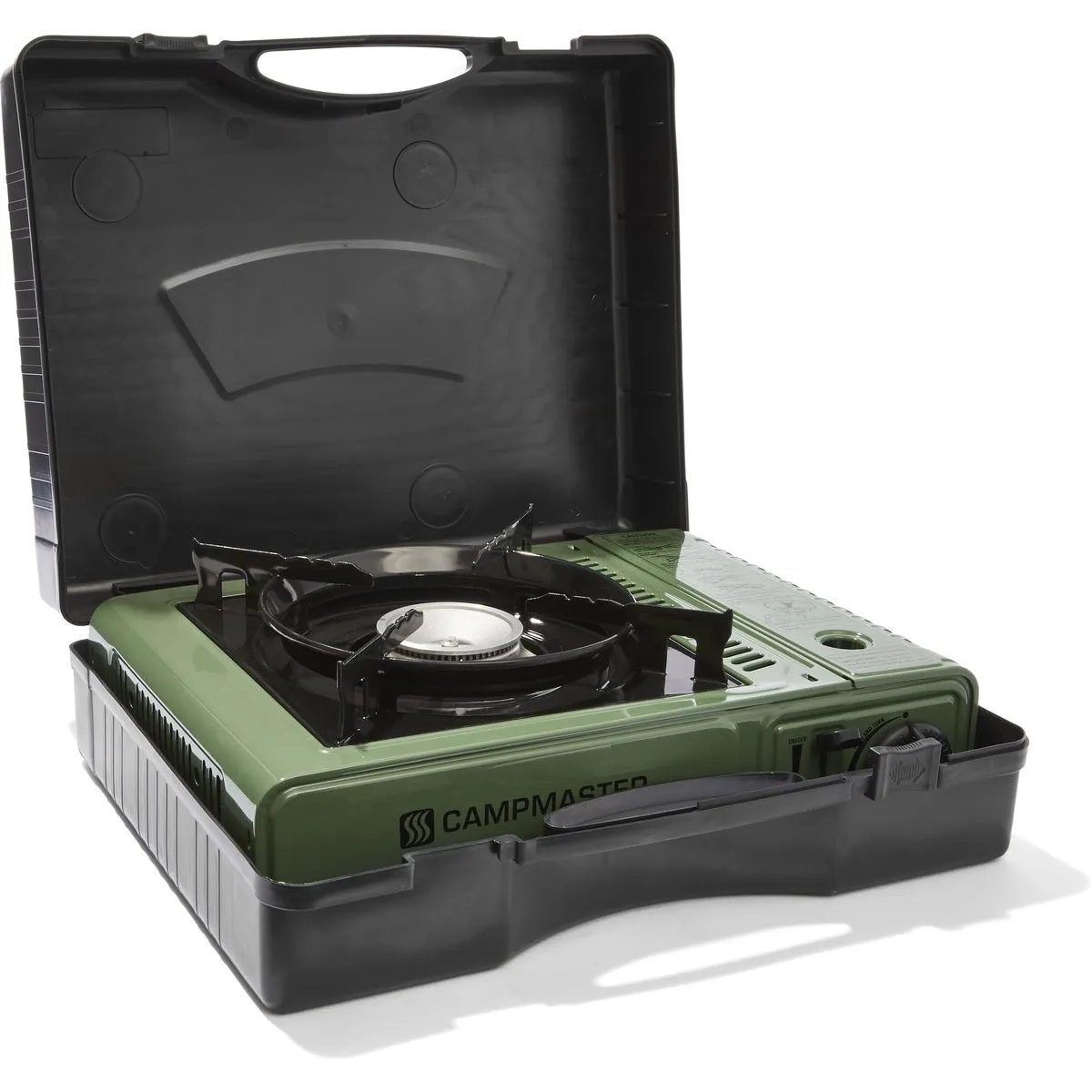 Campmaster Portable Gas Stove - Green wtih 2 Stage Safety