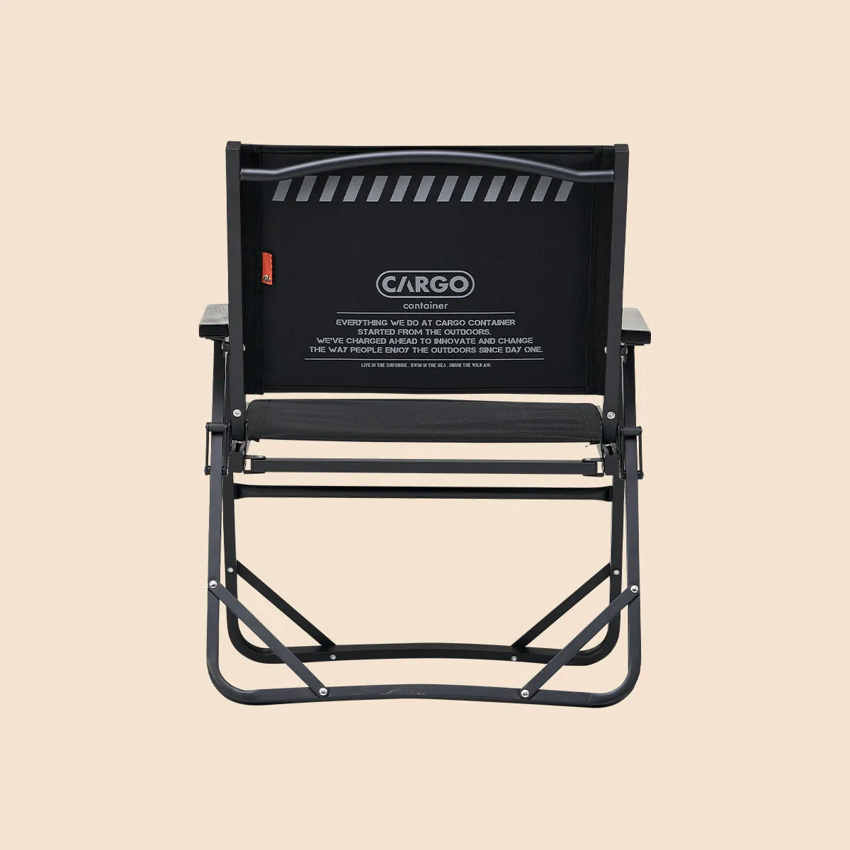 Cargo Container Cosy Folding Chair - Black