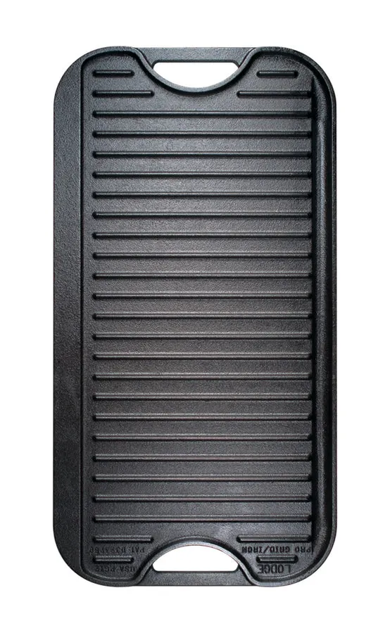 Cast Iron Reversible Grill/Griddle-(20 x 10.5 Inch)