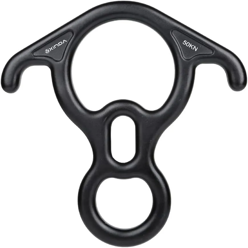 cdar Rappel Belay Figure 8 Bent Ear Rescue Terminal Black