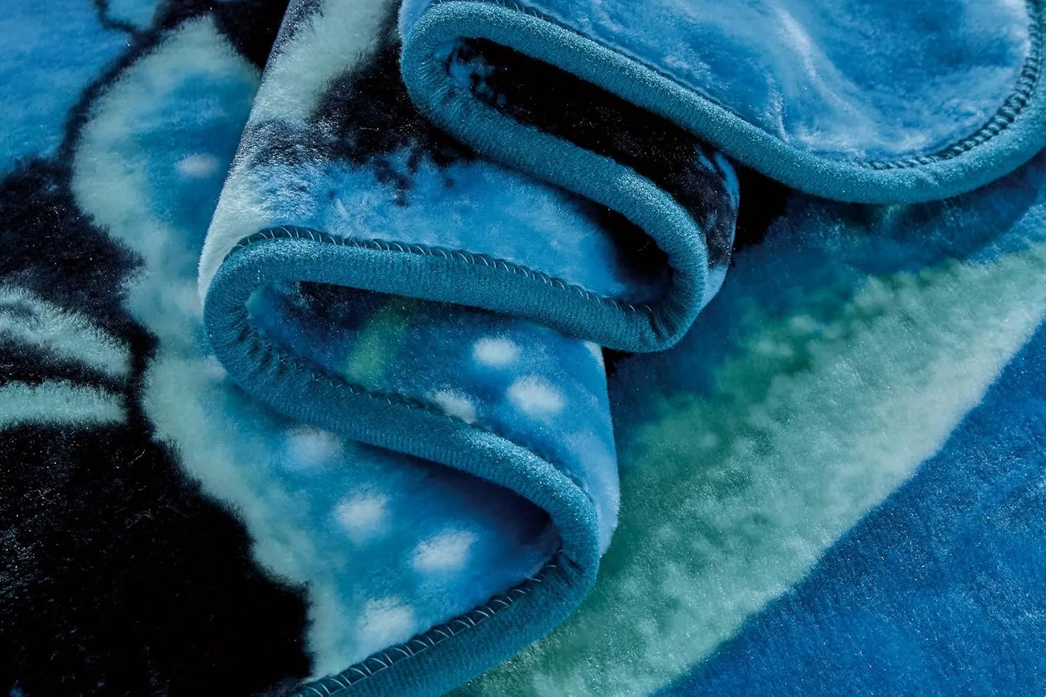 Chezmoi Collection Heavy Single Ply 9 Lbs Korean Style Faux Mink Blanket, Reversible 750GSM Thick Silky Soft Plush Raschel Mink Blanket, 85" x 95" King, Dolphins