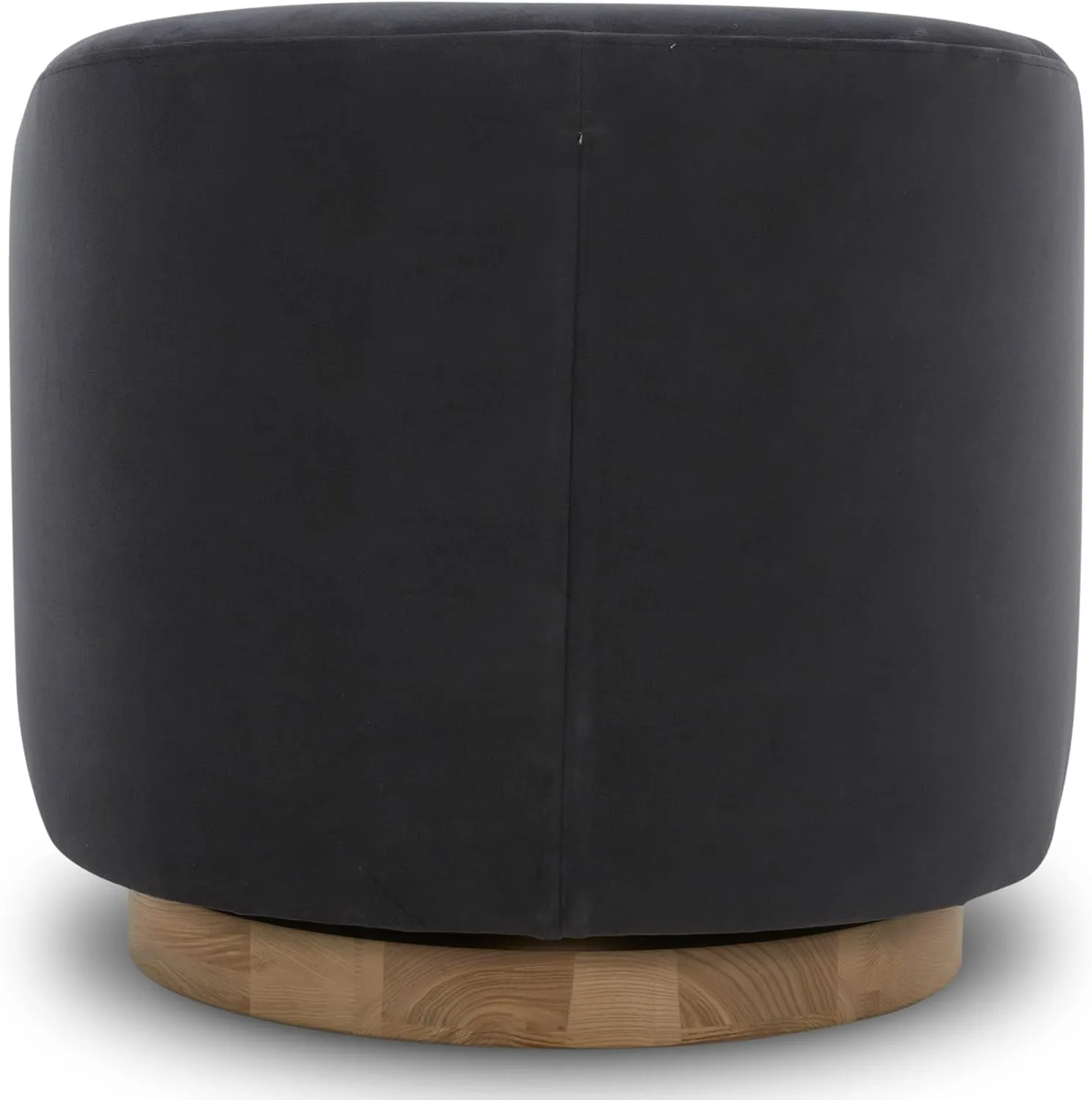 CHITA Swivel Accent Chair, FSC Certified Upholstered Velvet Barrel Chair for Living Room, Fully Assembled, Grey