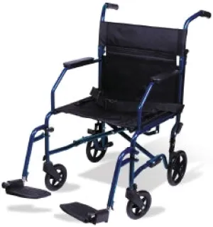Classics Transport Chair, 19 in. Seat, Steel, 300 lbs. Capacity 1 (EA)
