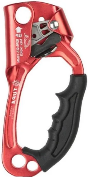 Climbing Ascender Right Left Hand Climbing Descender Rope Handle Clamp for 8mm-12mm Rope Tree Arborist Climbing Equipment