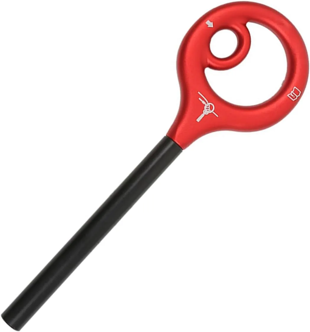 Climbing Descender，9 Rescuing Figure, Descender Climbing Gear Downhill Equipment Easy Operations Aluminum Alloy Rigging Plate for Climbing