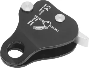 Climbing Stop Descender, Outdoor Rock Climbing Rope Grab Self Braking Clamp Device Black
