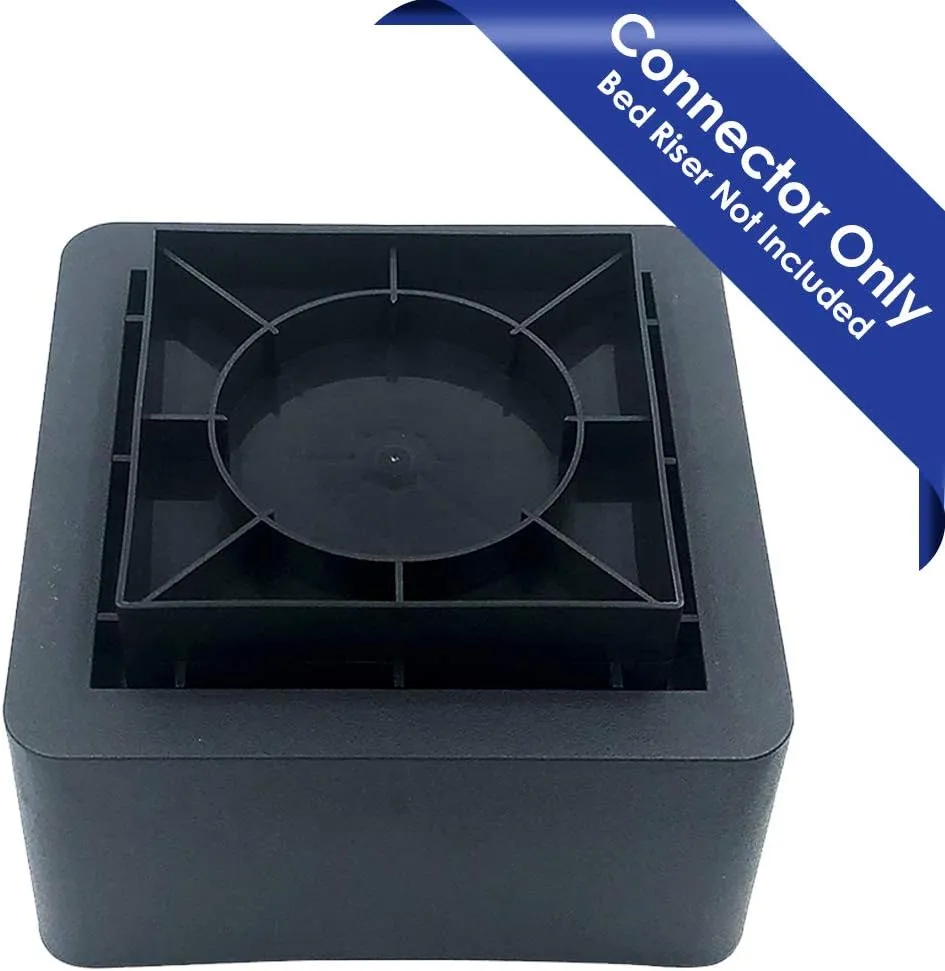 Connectors to Connect Our Bed Risers - Works Only with Our Huge 5.5 Inch Bed Risers, Not to Be Used Alone for Support, to Create up to an Additional 10 Inches of Height! Set of 4