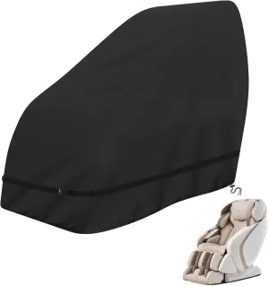 COSHNIBI Massage Chair Cover,Heavy Duty Waterproof and Dustproof Zero Gravity Massage Chair Cover for Most Brands of Full Body Shiatsu,59 x 39 x 47.5 Inches,Black