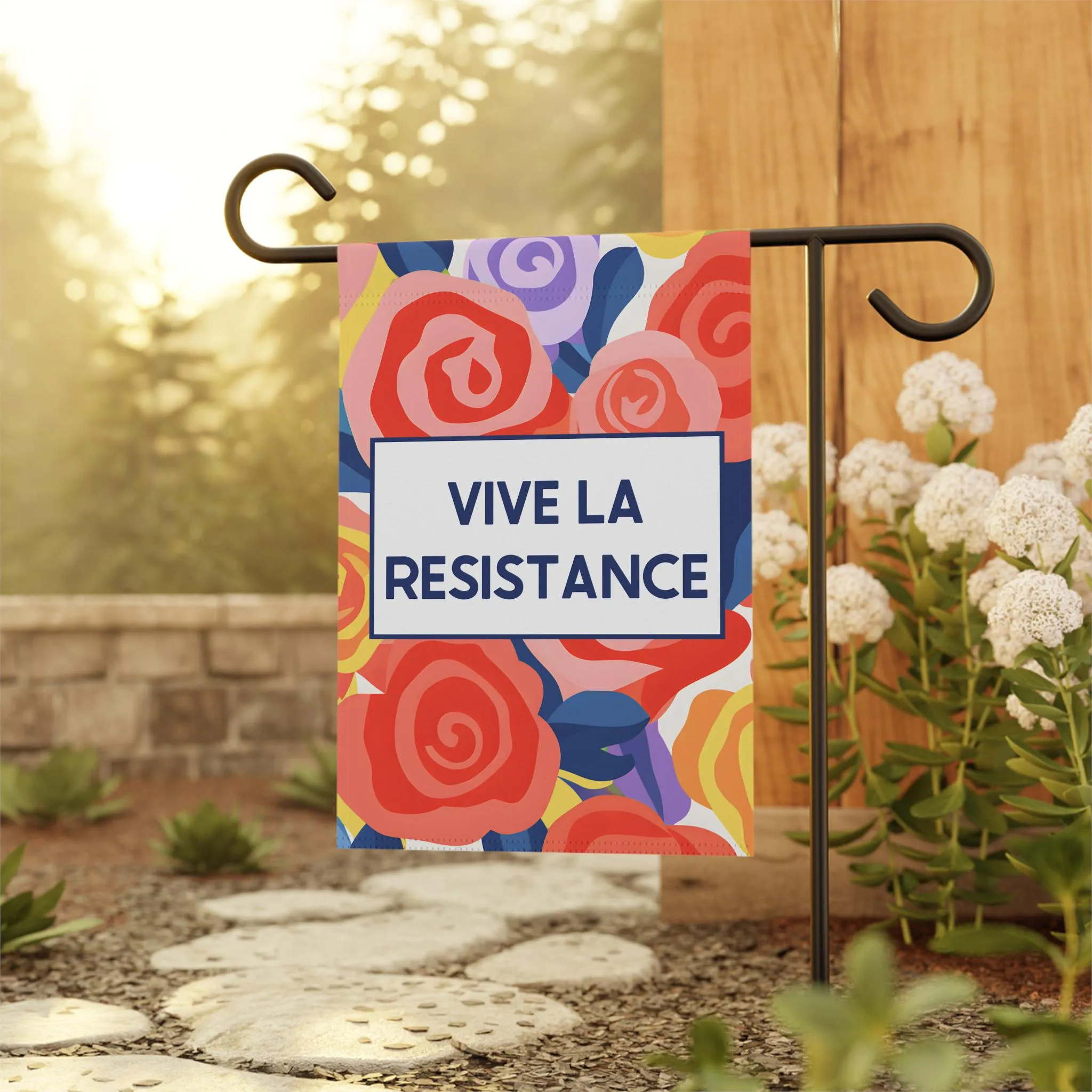 decor, garden Subtle garden yard resistance sign, la flag, gardener house Anti-Trump Fuck gift Vive Trump High-performance Advanced technology Anti-fascism flag, Progressive