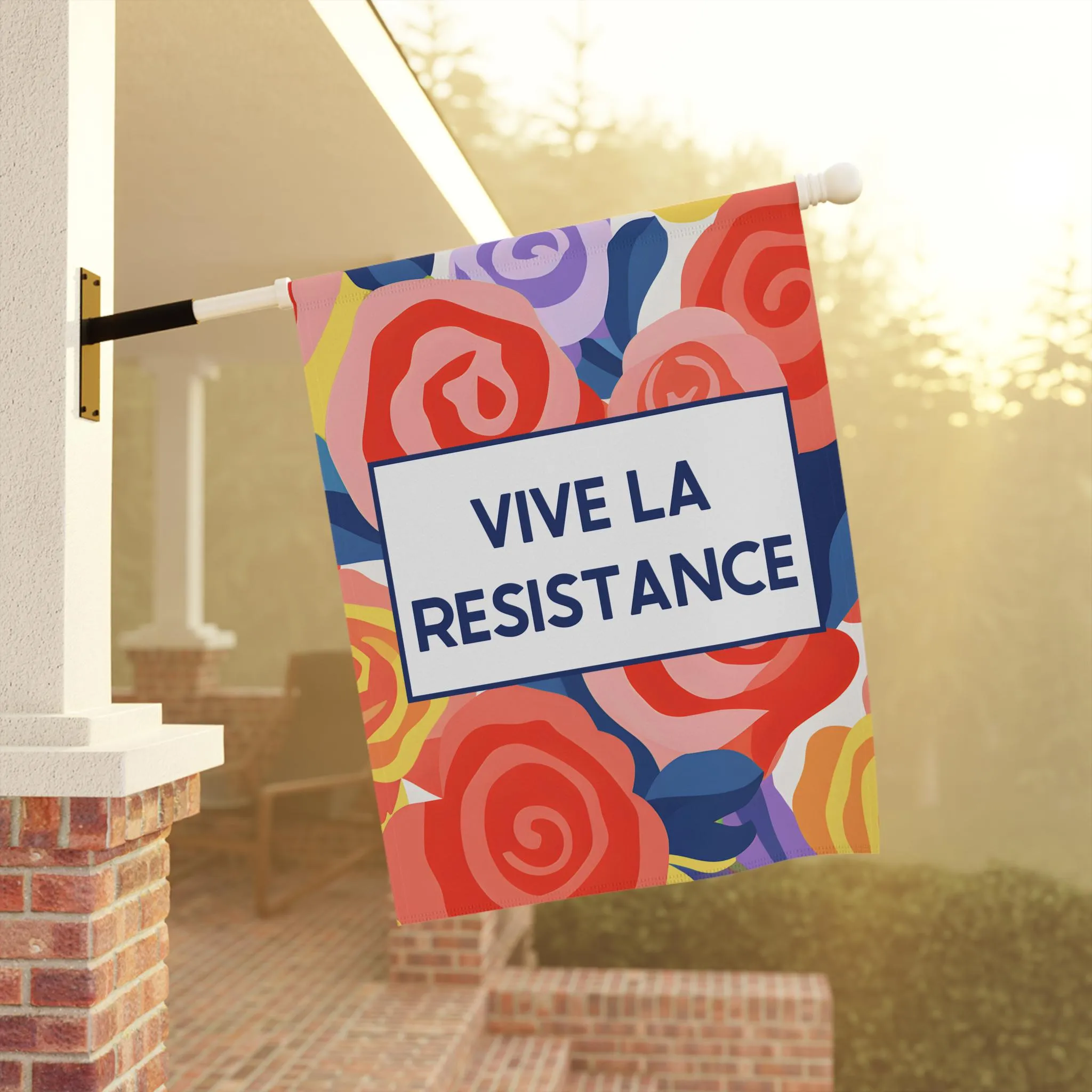 decor, garden Subtle garden yard resistance sign, la flag, gardener house Anti-Trump Fuck gift Vive Trump High-performance Advanced technology Anti-fascism flag, Progressive
