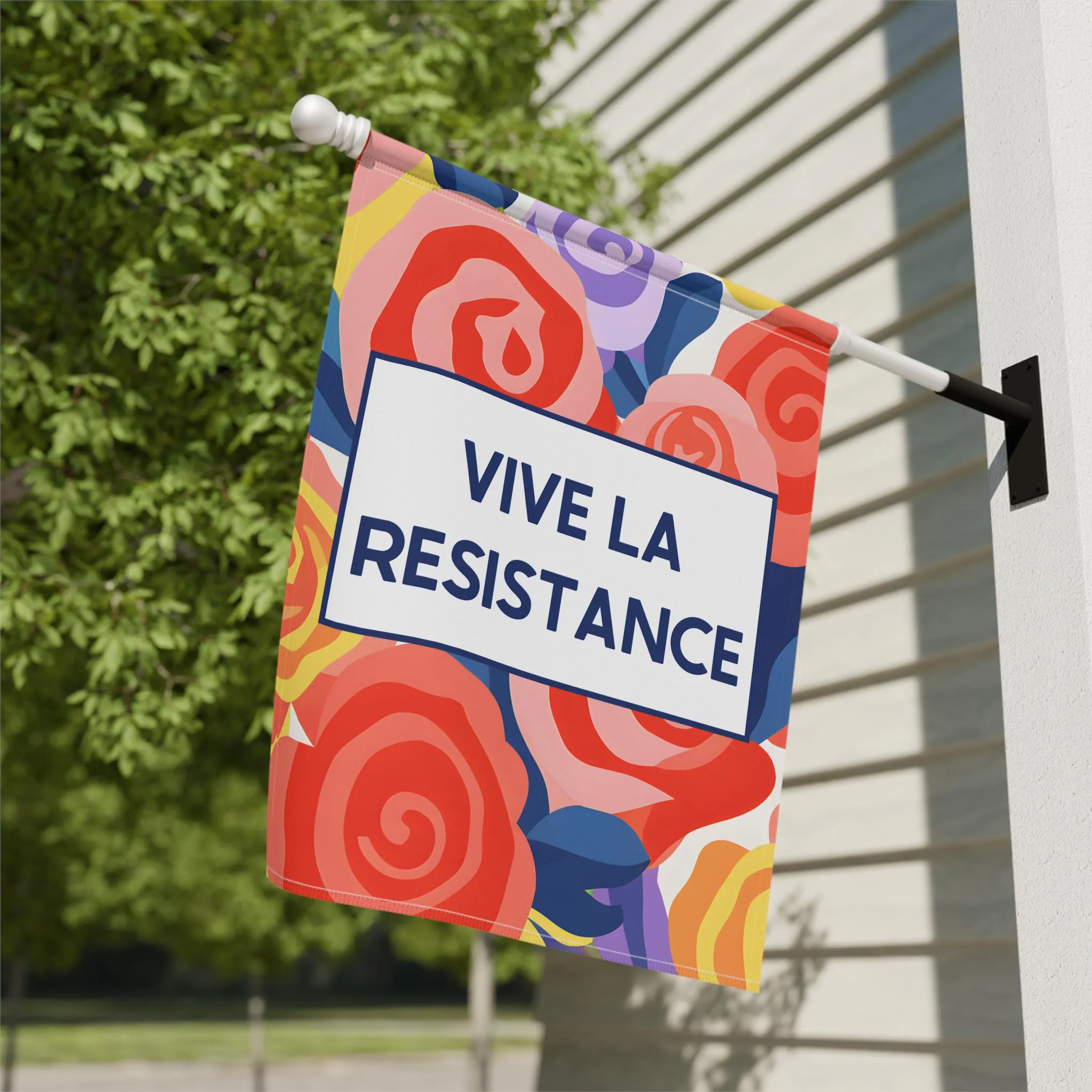 decor, garden Subtle garden yard resistance sign, la flag, gardener house Anti-Trump Fuck gift Vive Trump High-performance Advanced technology Anti-fascism flag, Progressive