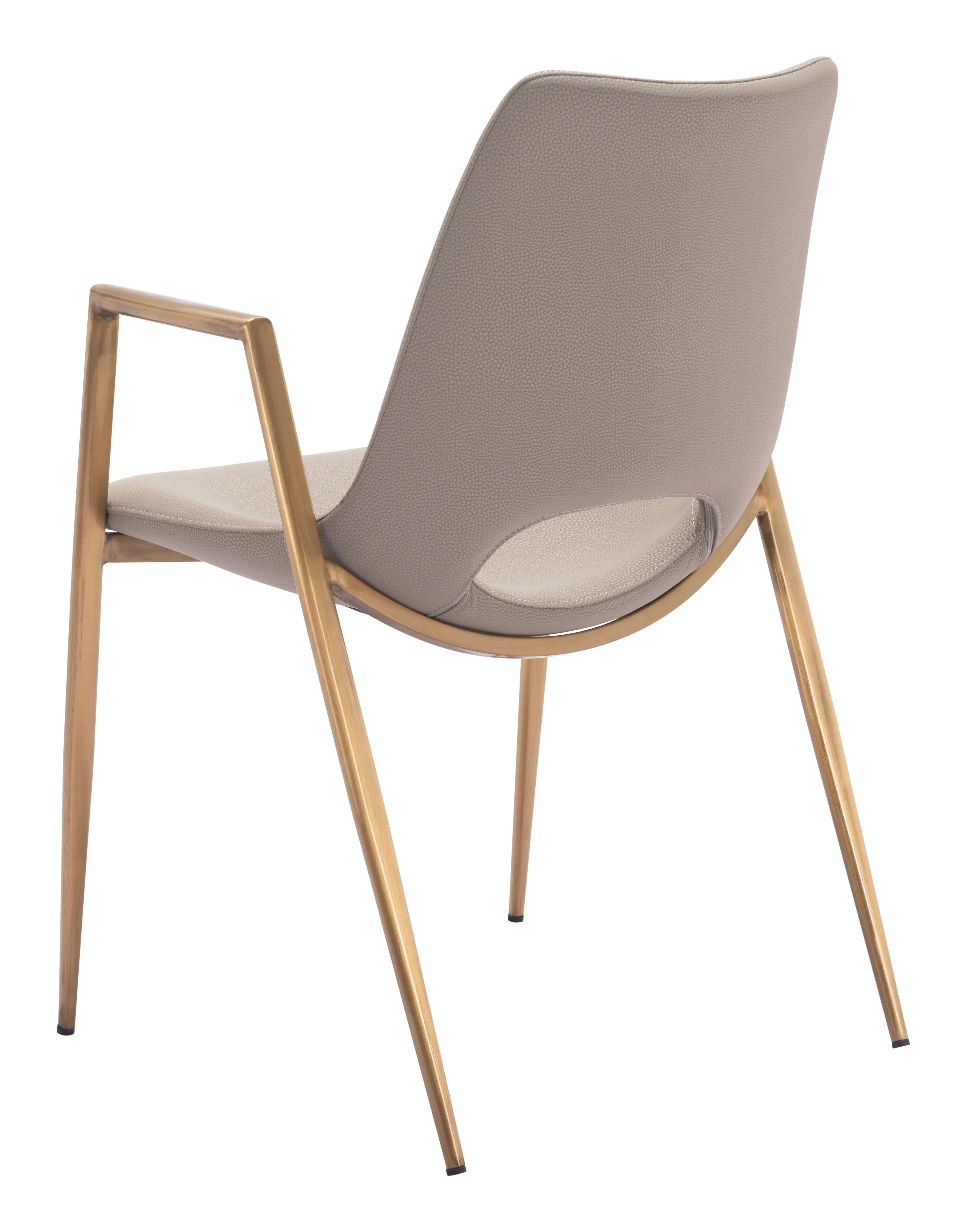 Desi Dining Chair  Beige & Gold