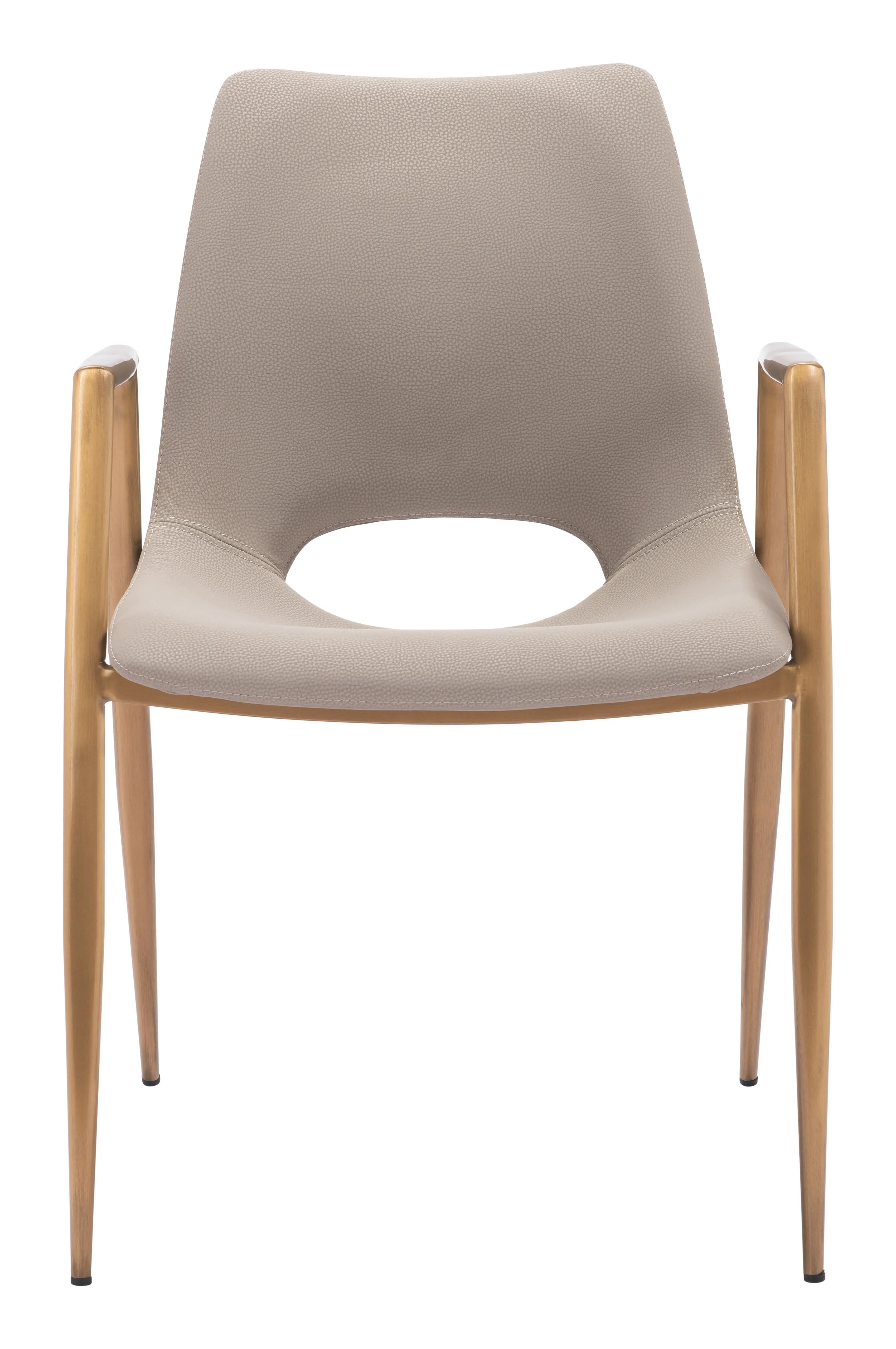 Desi Dining Chair  Beige & Gold
