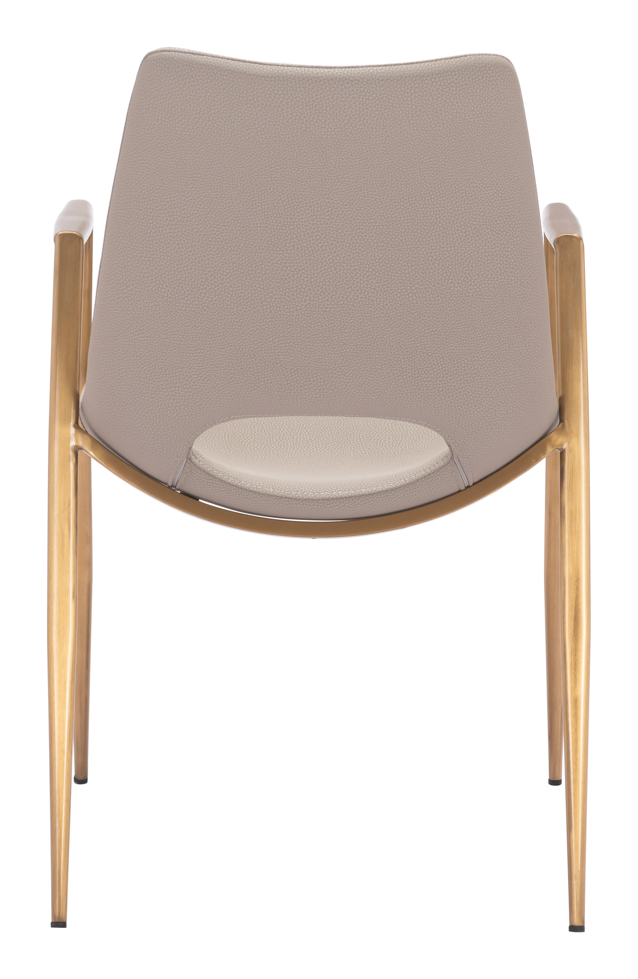 Desi Dining Chair  Beige & Gold