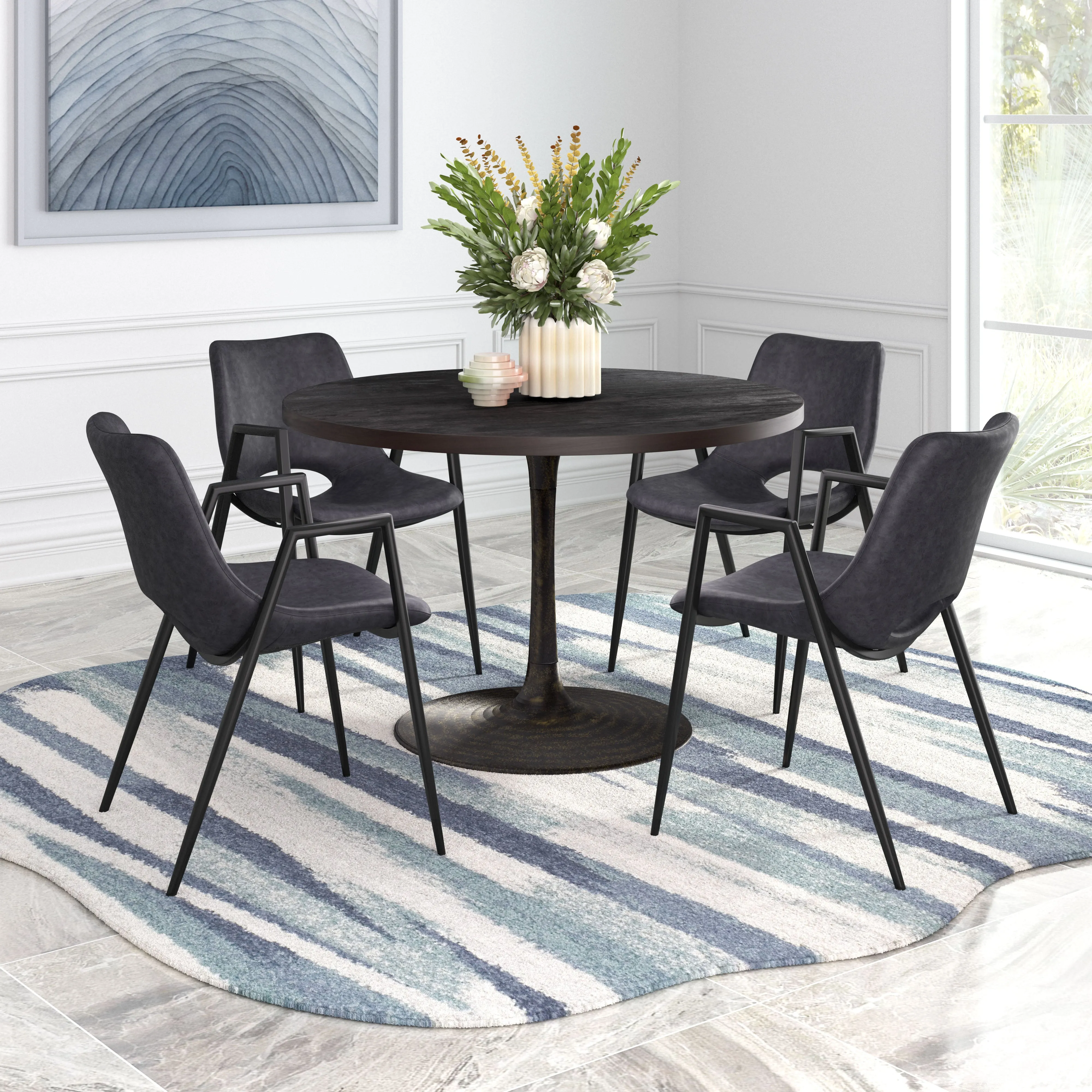 Desi Dining Chair  Black
