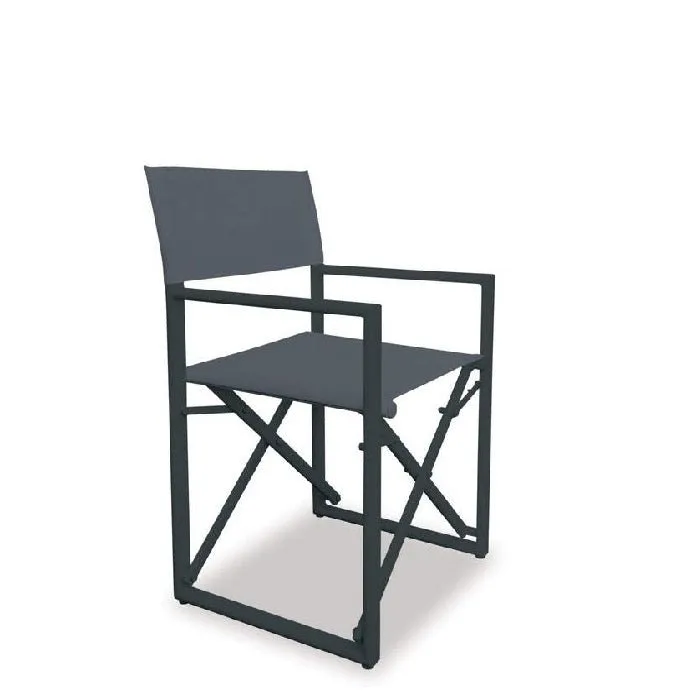 Director Folding Outdoor Chair - Gunmetal