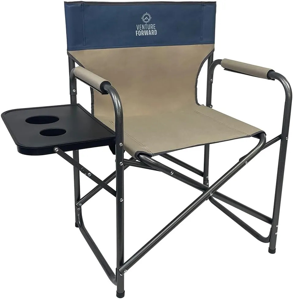 Director's Chair - Heavy-Duty Folding Camping Chair, Perfect for Outdoor Events and Lounging