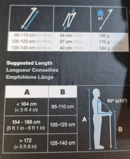 Distance Carbon FLZ Trekking/Running Poles