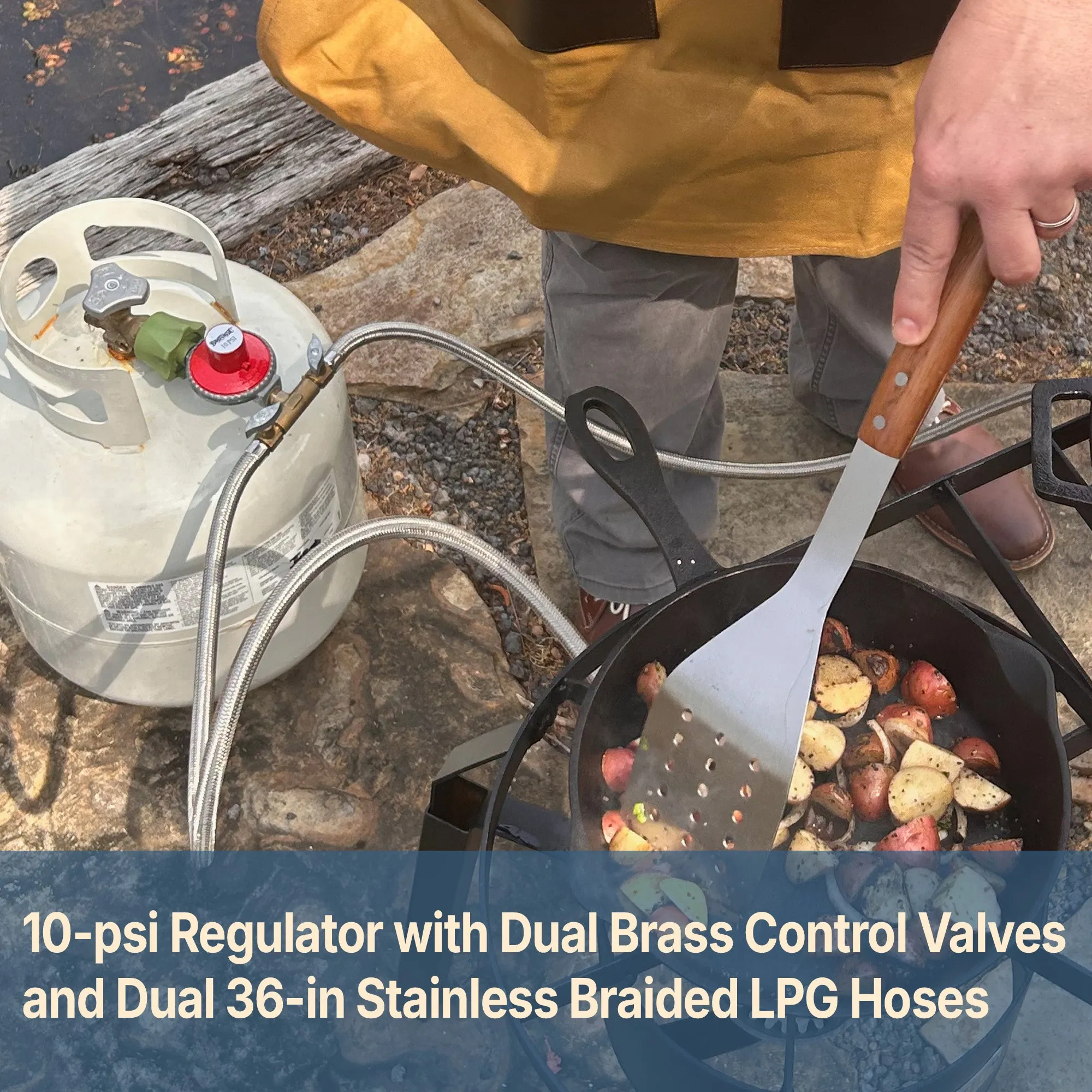 Dual Burner High Pressure Cooker