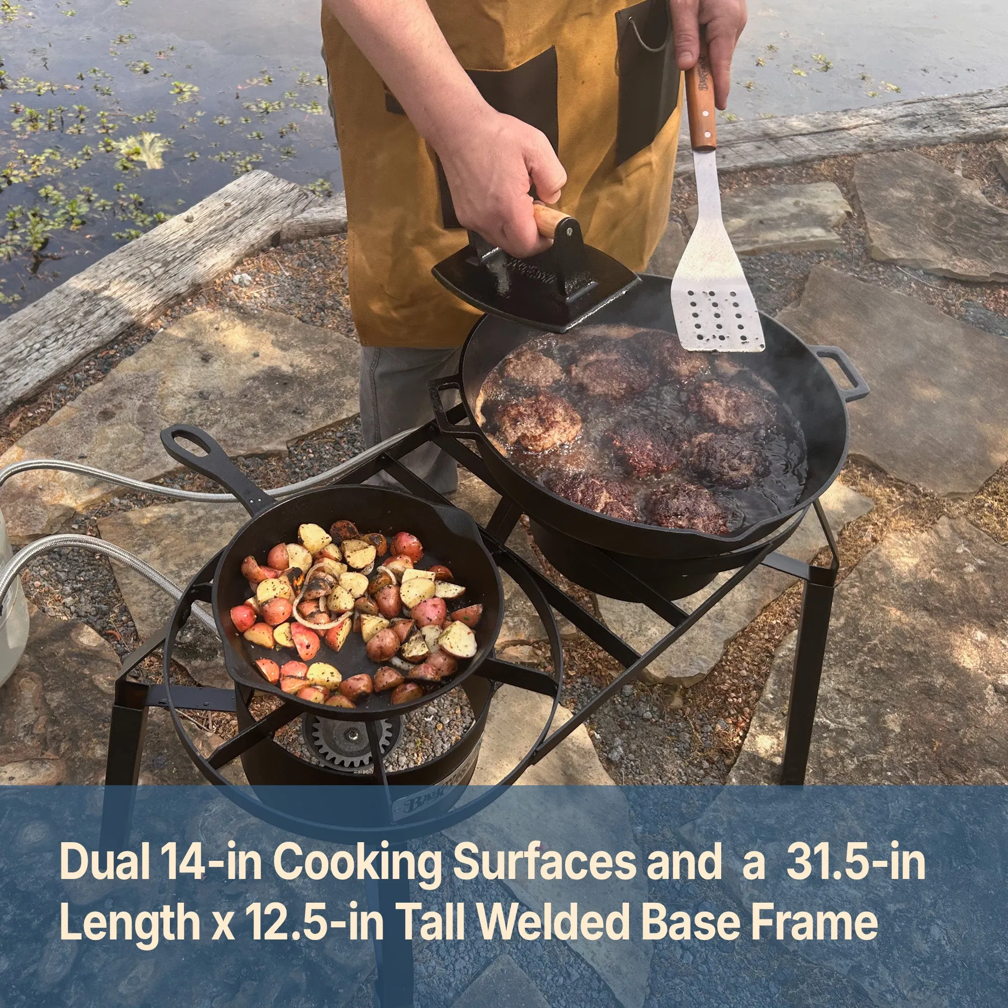 Dual Burner High Pressure Cooker