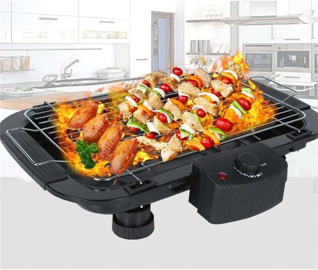 Electric Barbecue Stove 5-speed Electric Barbecue Rack Smokeless Meat Grill Electric Barbecue Tray
