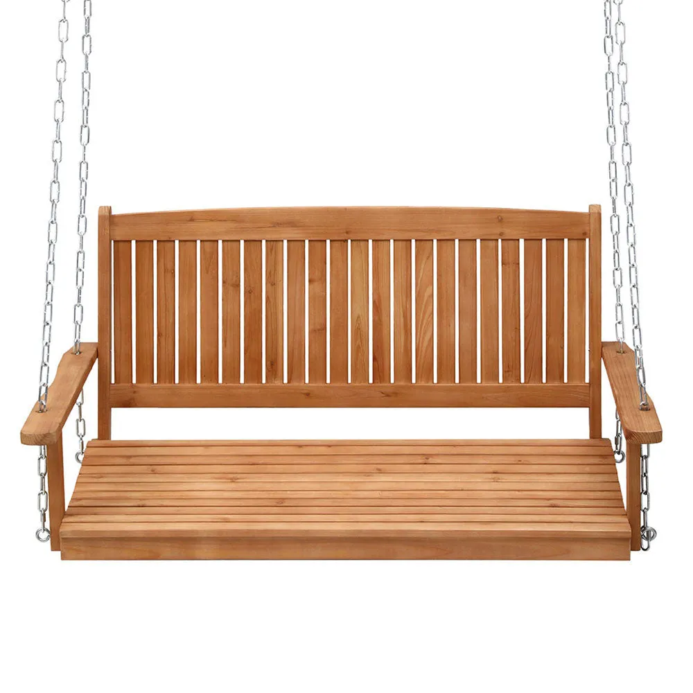 Elena (2 Seater) Outdoor Garden Bench Swing - Teak