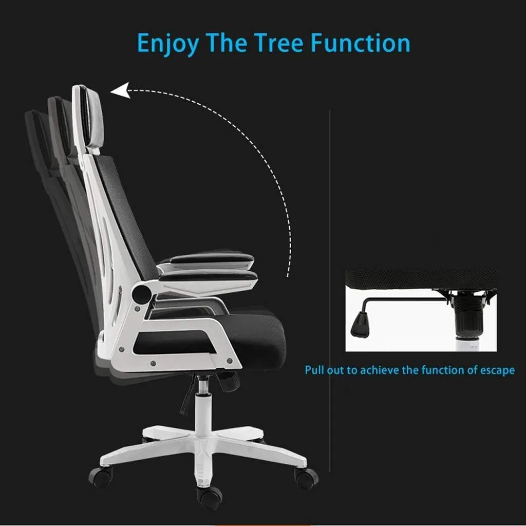 Ergonomic Office Chair Mesh Chair Heavy Duty Office Chair,Home Office Chair with Tilt Function and Position Lock,Green