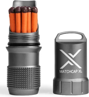 EXOTAC - MATCHCAP XL Waterproof Camping Match Kit Holder with Integrated Striker