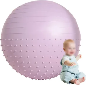 Extra Thick Yoga Ball, Exercise Ball Heavy Duty Swiss Ball for Balance Stability Pregnancy Physical Therapy Quick Pump Included Anti-Burst Heavy Duty Prenatal Birthing Yogaball